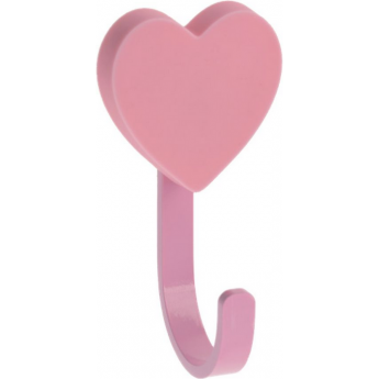 Крючок мебельный GTV WM-HEART-RZ WM-HEART сердце, розовый (комплект 2 шт)