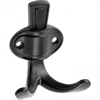 Крючок мебельный GTV WZ-CORUNA-M-20M CORUNA, маленький, черный матовый (комплект 2 шт)