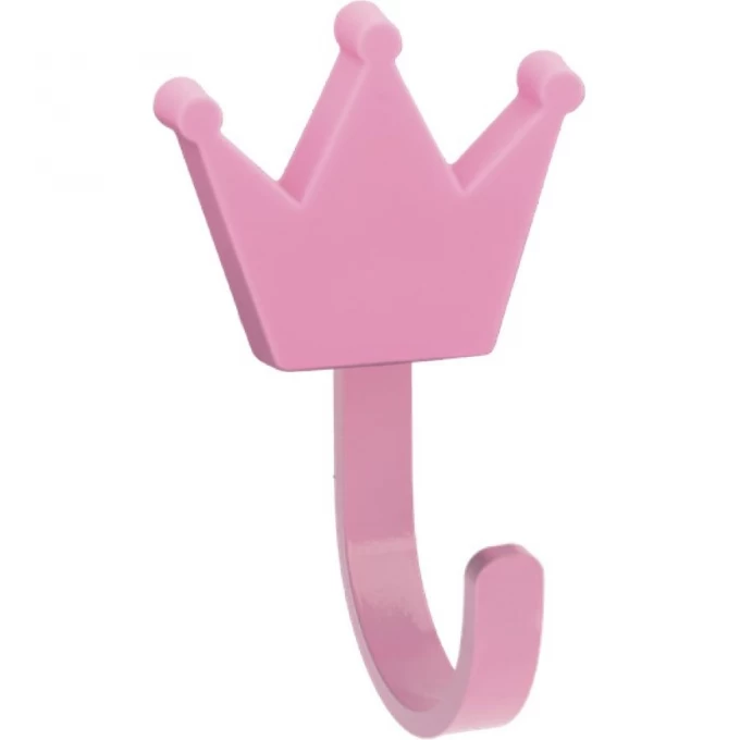 Крючок мебельный, корона, розовый GTV WM-CROWN-RZ Крючок мебельный, корона, розовый GTV WM-CROWN-RZ