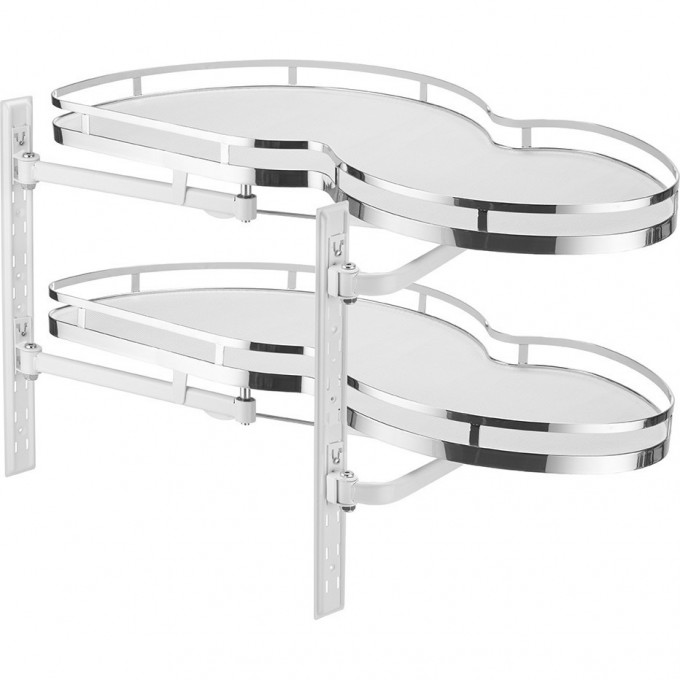 Механизм выкатной для кухни с доводчиком, 1200мм, хром, левый GTV OC-SHELF-1200L-010