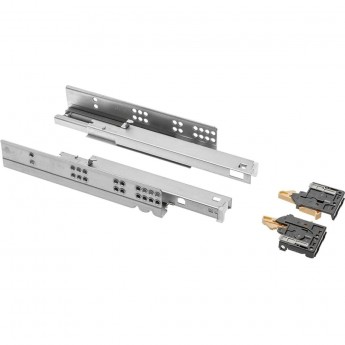 Направляющая нижнего монтажа 300 Modern Slide с доводчиком, полное выдвижение GTV PB-0SHX-300-A Направляющая нижнего монтажа 300 Modern Slide с доводчиком, полное выдвижение GTV PB-0SHX-300-A