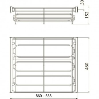 Полка для обуви SMART 900 (без направляющих) GTV W-WOBU90-BP-60 Полка для обуви SMART 900 (без направляющих) GTV W-WOBU90-BP-60