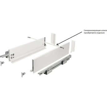 Выдвижной ящик GTV AXIS PRO L300 PB-AXISPRO-P2O-KPL300B1 средний белый
