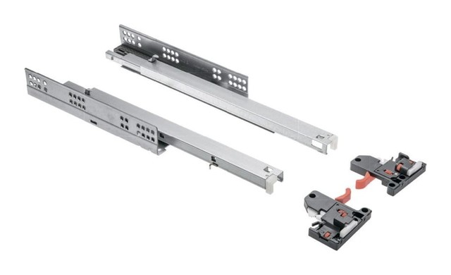 Направляющая нижнего монтажа 350 Modern Slide с доводчиком GTV PB-3D0SHX18-350-H